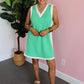 Emerald Breeze Mini Dress