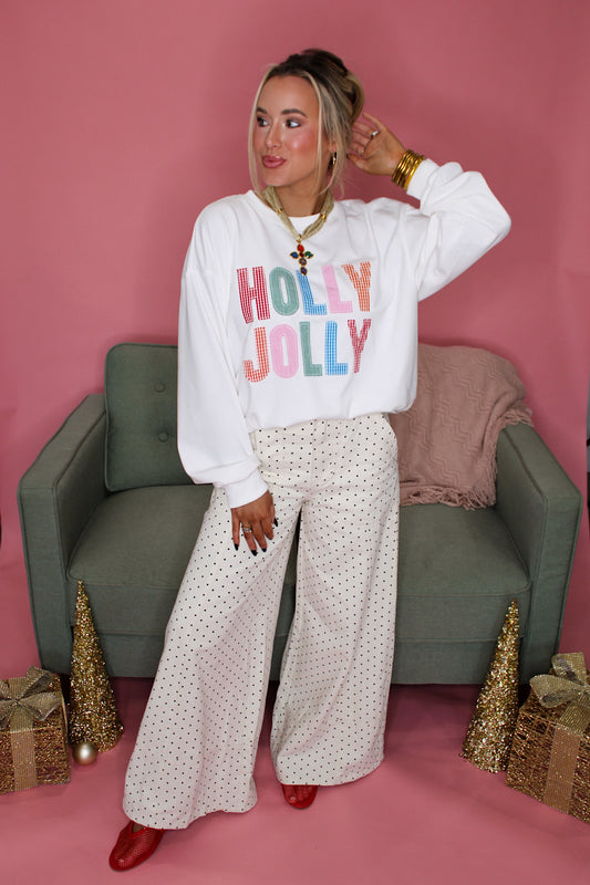 Polka Dot Wide Leg Pant