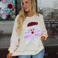 Sequin Santa Pullover