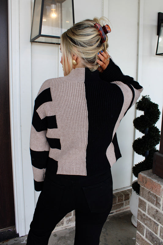 Midnight Mocha Cropped Sweater