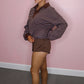 Cocoa Blue Stripe Skort Set