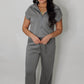 Slow Mornings Jumpsuit in Grey