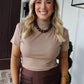 Ruched Neck Top - Coco