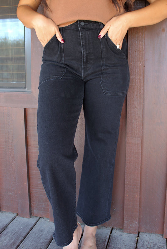 JBD | Cargo Pocket Wide Leg Denim