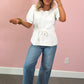 Chic Tie Waist Blouse