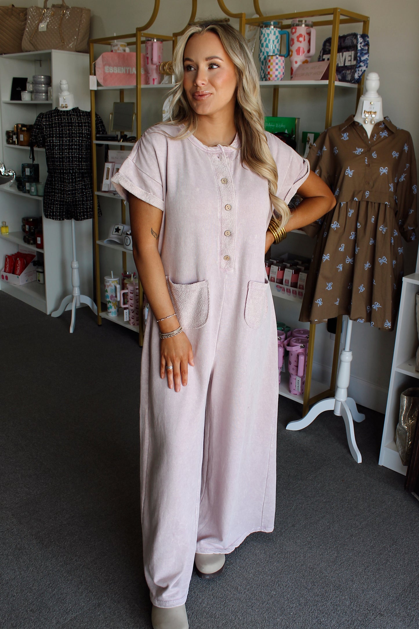 Full of Love French Terry Jumpsuit