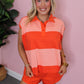 Comfortably Chic Short Set - Orange