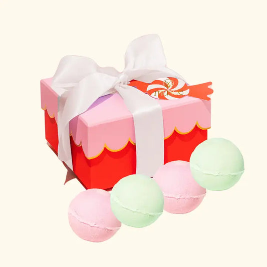 Christmas Scalloped Bath Bomb Set