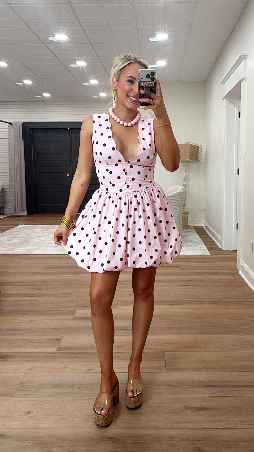 Bubblegum Polka Dot Mini