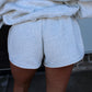 Gray Drawstring Shorts
