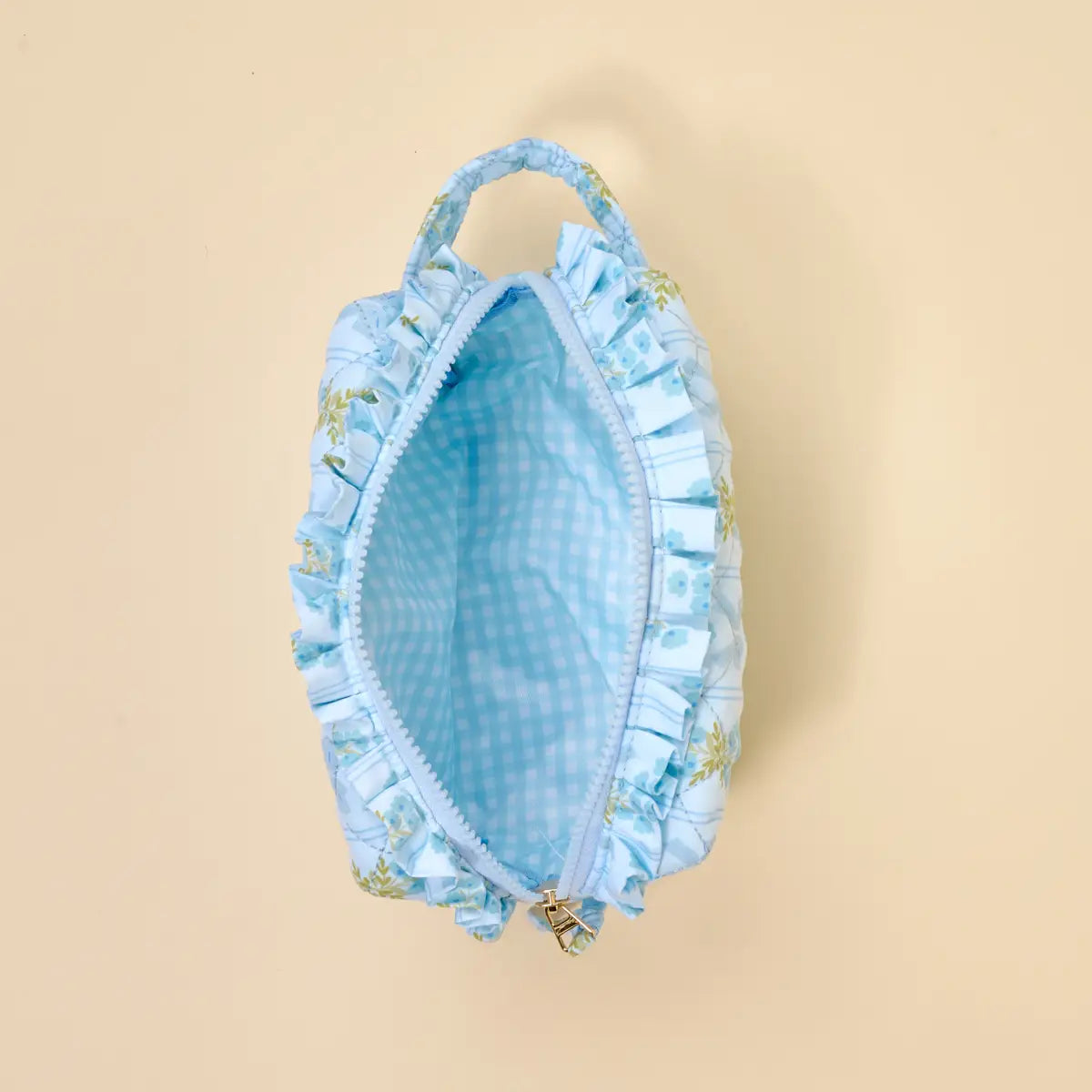 Essentials Quilted Cosmetic Pouch - Oh So Fancy Blue