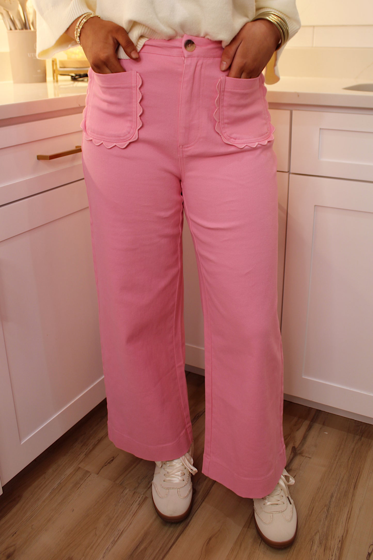 It Girl Scallop Pant - Pink