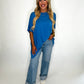 ADRIENNE | Go For Comfort Oversized Shirt in Electric Blue