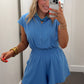 Weekend Stroll Romper - Blue