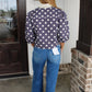 Plum Jam Polka Dot Button Down