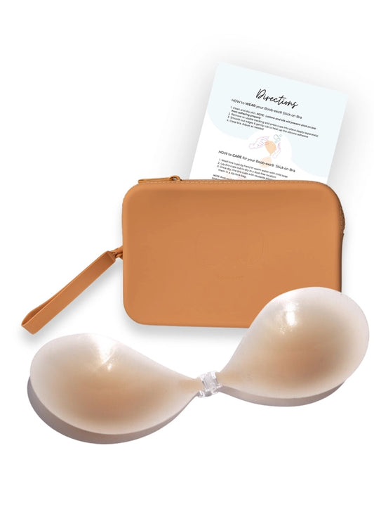 BOOB-EEZ / Adhesive Stick-On Bra + Silicone Travel Case