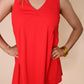 After Beach Breeze Dress - Red
