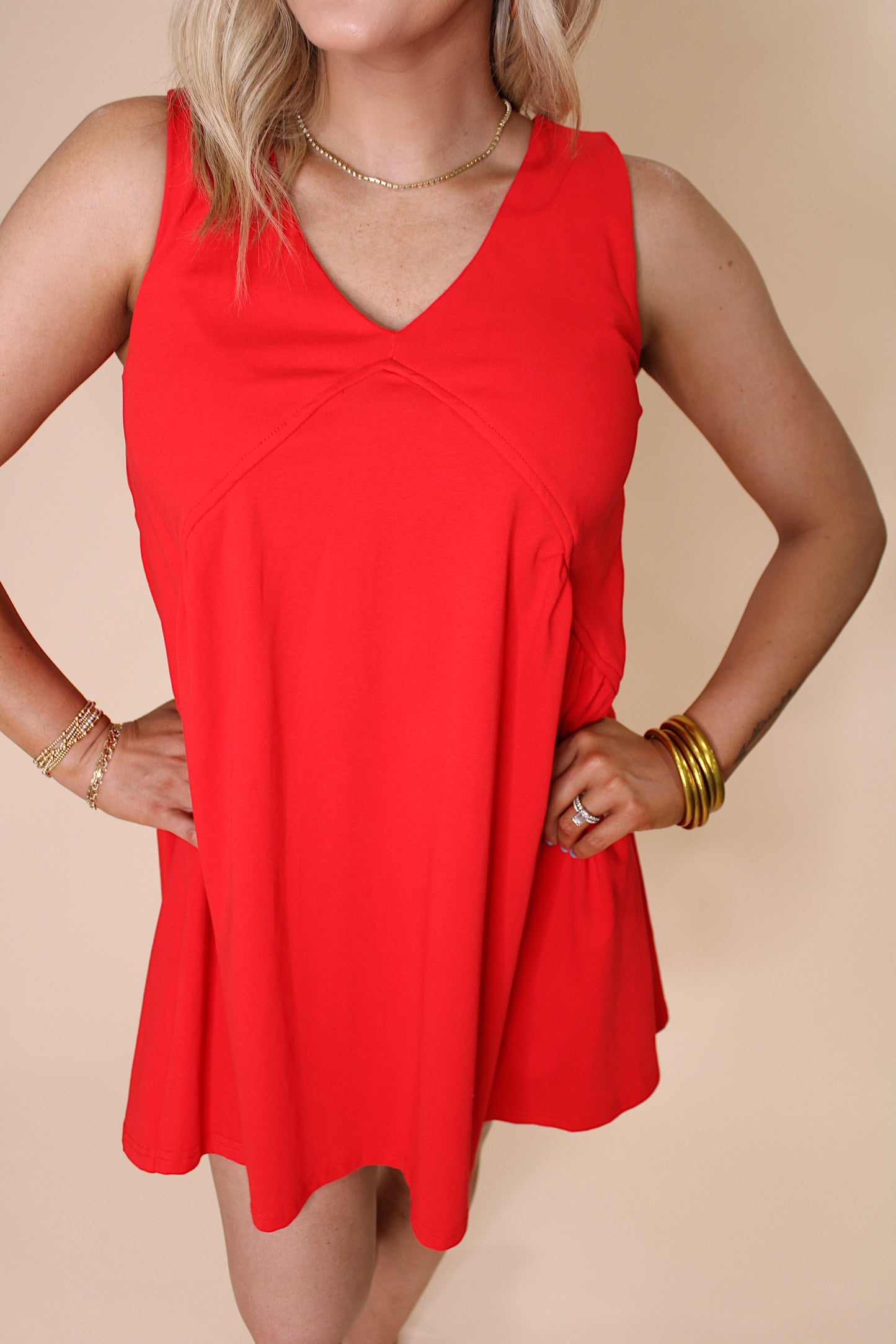 After Beach Breeze Dress - Red