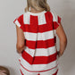 Red & White Stripe Set