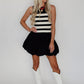 Stripe Bubble Hem Dress