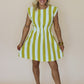 Lemon & Lime Stripe Mini