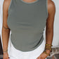 Simple Stitch Tank - Olive