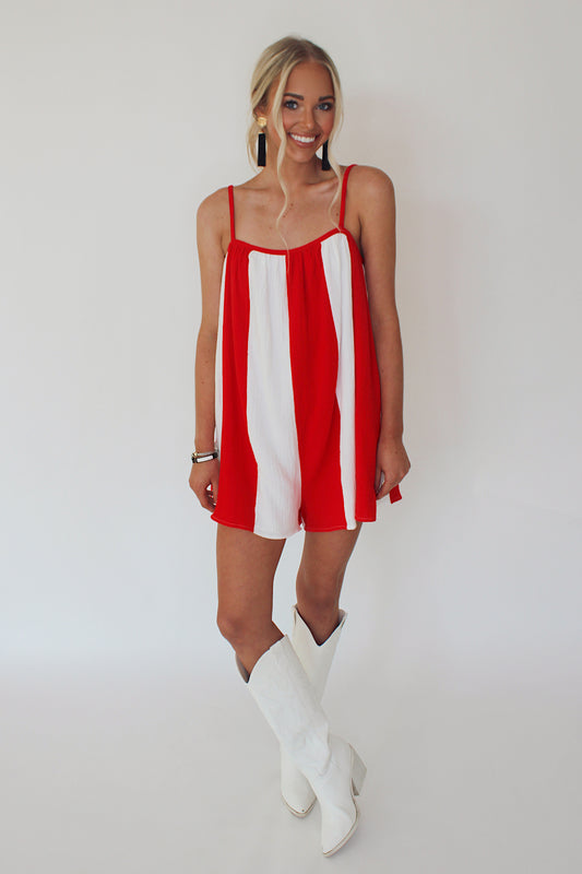 Striped Oversized Romper