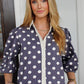 Plum Jam Polka Dot Button Down