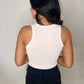 Sporty Spice Ribbed Bodysuit in White