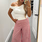 Pinstripe Pant - Red