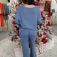 Inner Peace Pant Set - Slate Blue