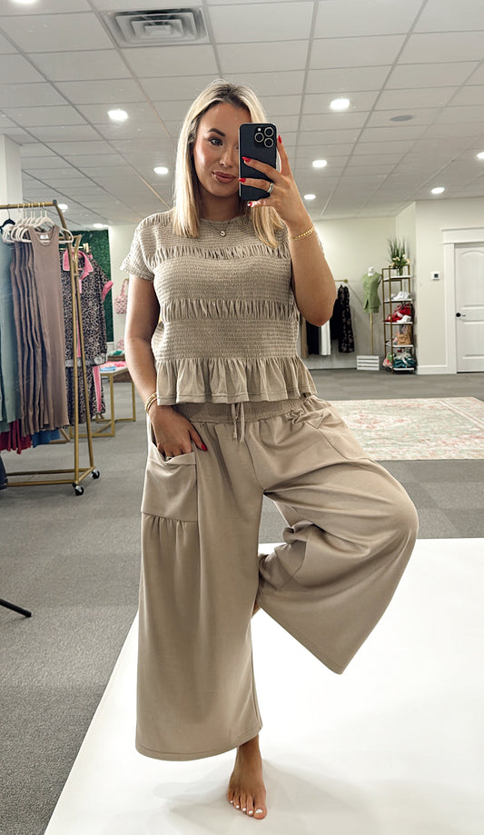 Feeling Elite Smocked Pants Set