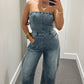 Barrel Denim Jumpsuit