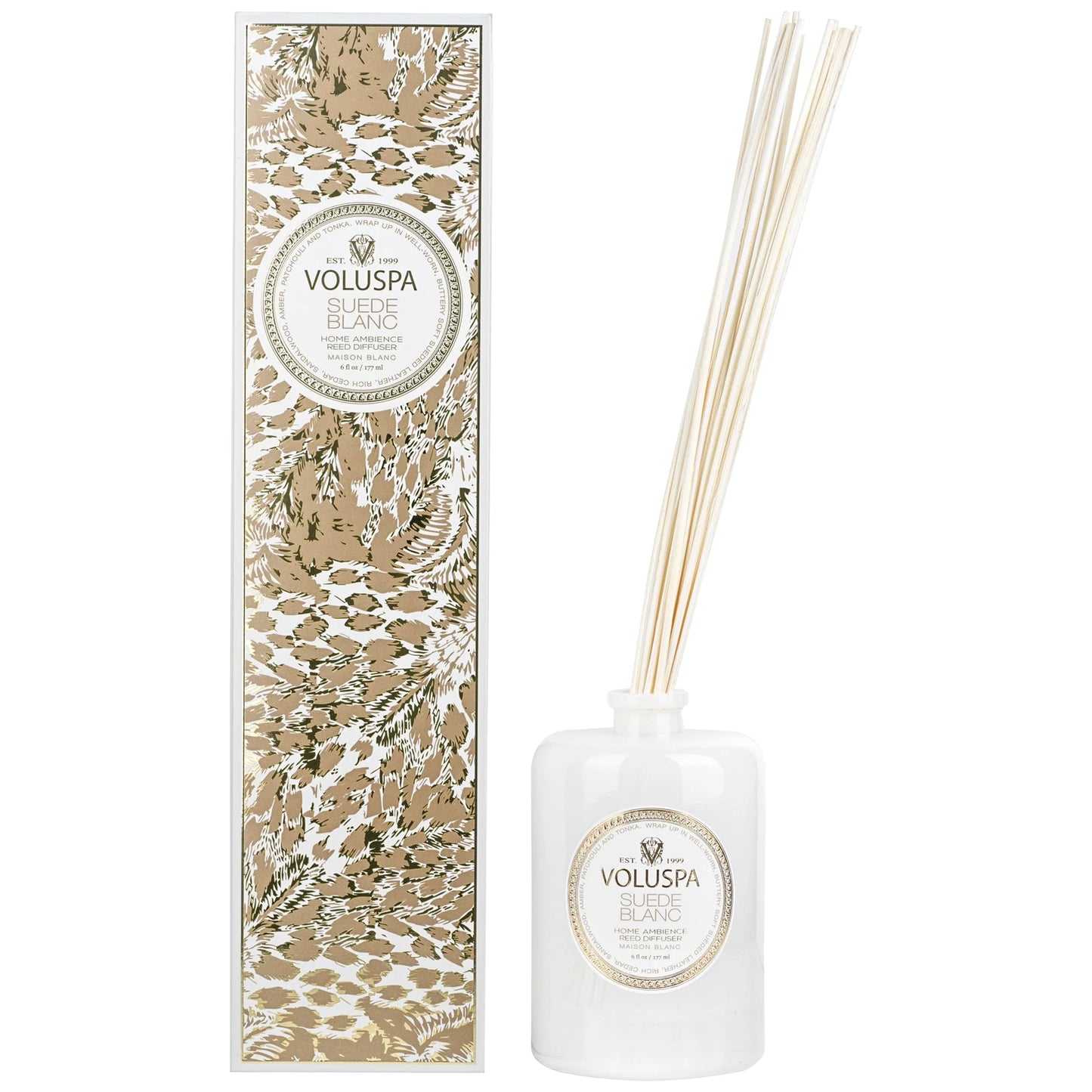 VOLUSPA Reed Diffuser - Suede Blanc