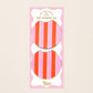 On the Road Car Coaster Set–Sicily Stripes Pink