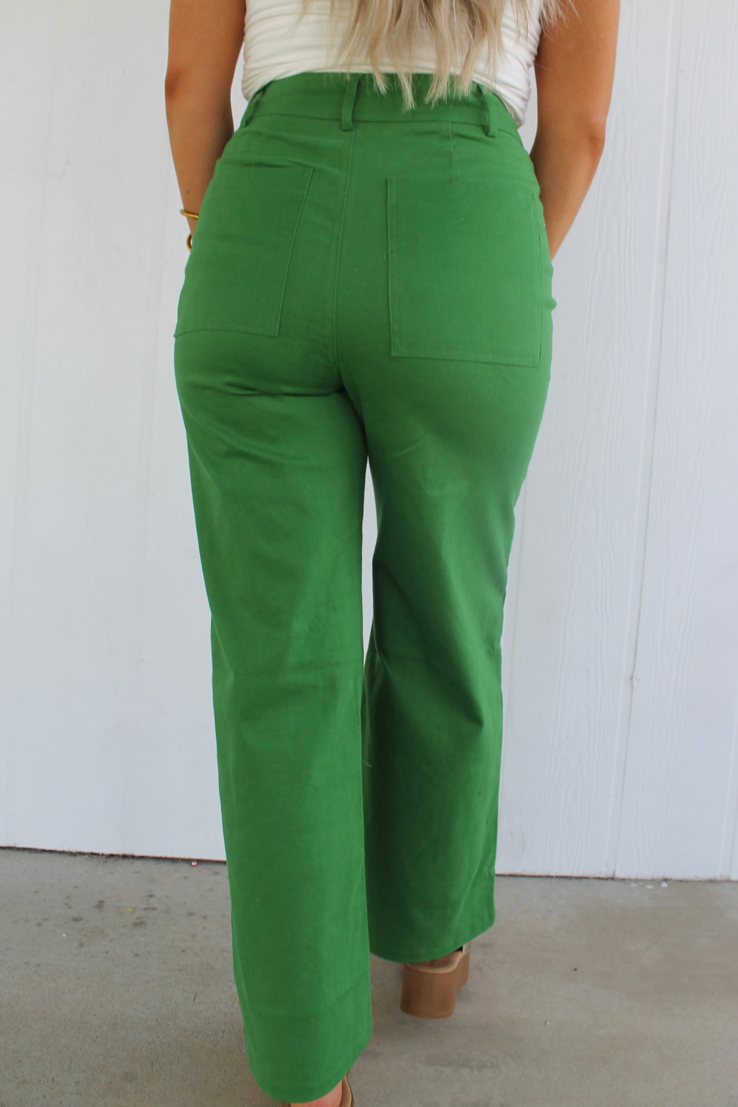 Botanical Charm Pant - Green