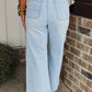 Mineral Washed Denim Pants