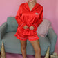 Red Satin Pajamas