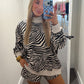 Zebra Drawstring Shorts