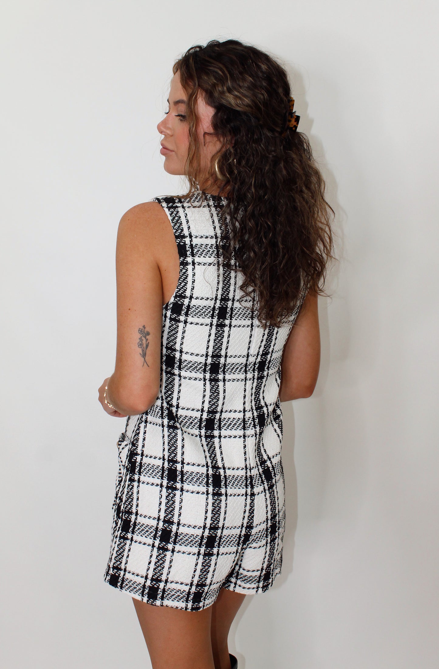 Pretty in Plaid Romper