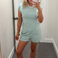 Lazy Days Short Set - Camo Blue