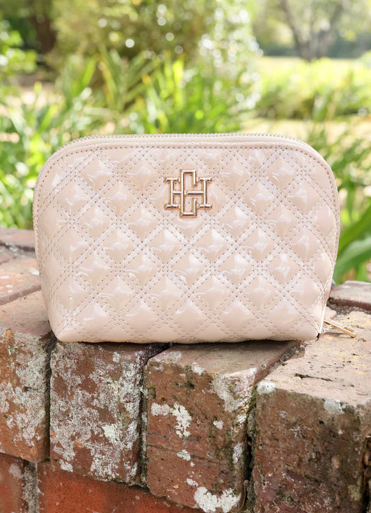CAROLINE HILL | Nude Patent Ibiza Small Pouch