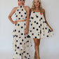 Tie Strap Polka Dot Dress