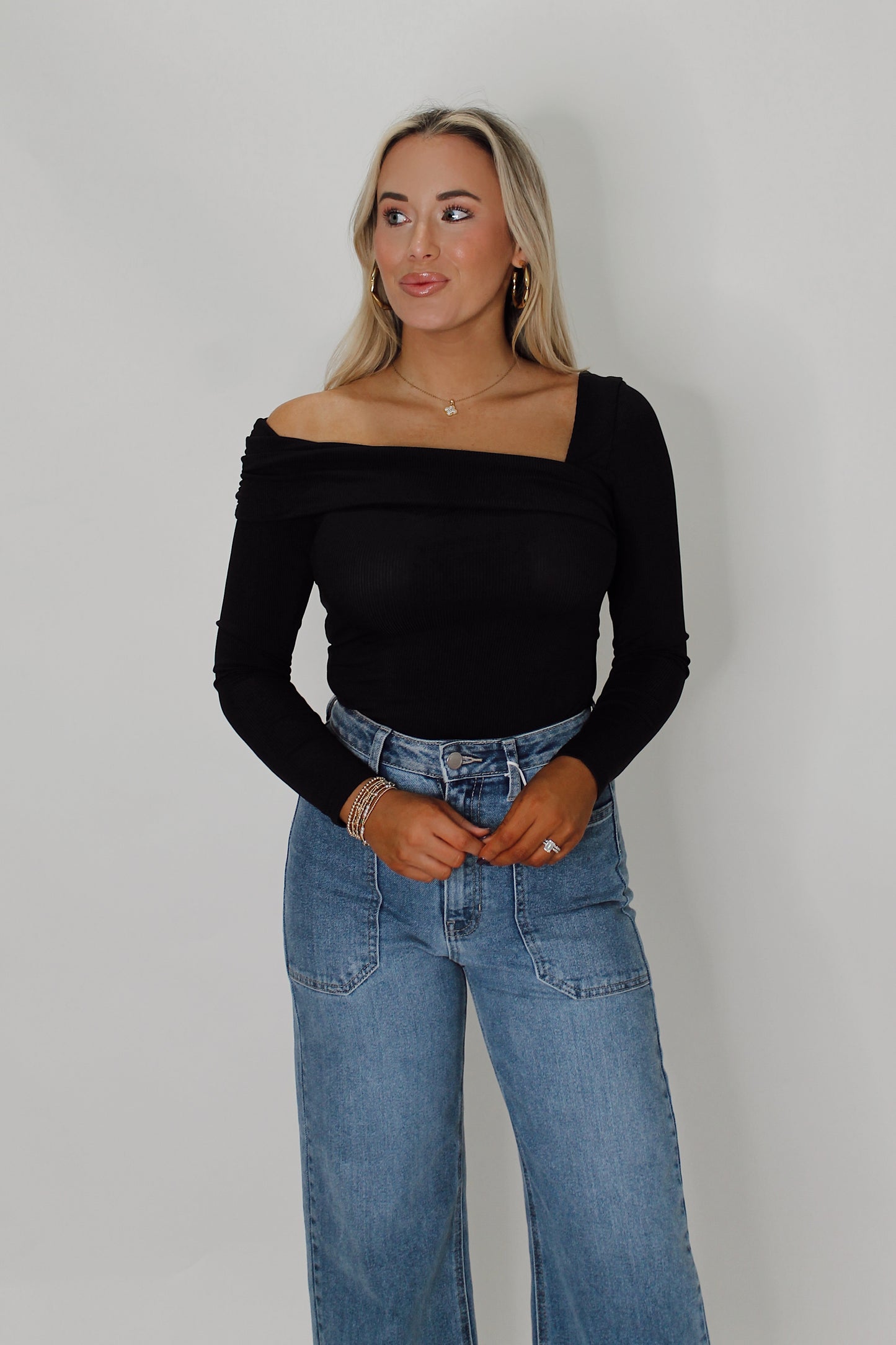 Always In Style Bodysuit - Black