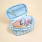 Glam & Go Quilted Cosmetic Bag - Oh So Fancy Blue