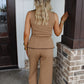 On the Hour Button Down Pant Set