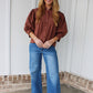 The Delicate Button Down Blouse - Brown