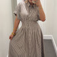 The Millie Striped Midi Dress