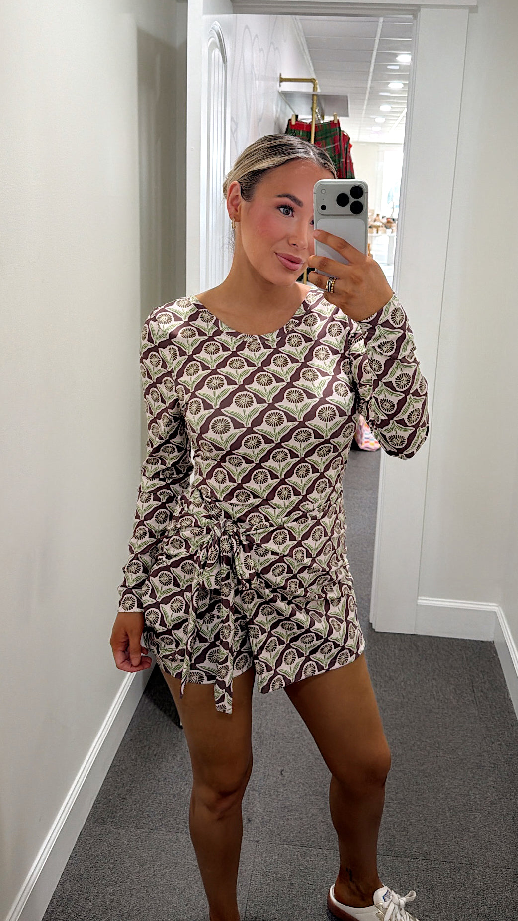 Day Off Tie Wrap Romper