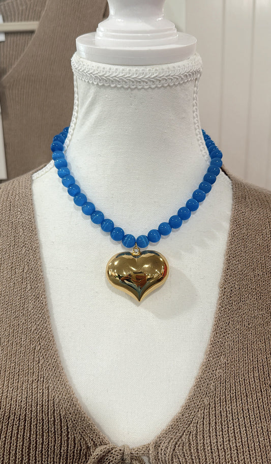 Hart Designs - Beaded Heart Necklace